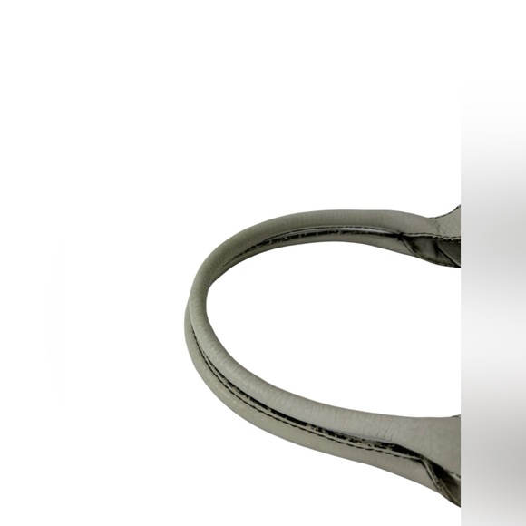 Vintage COLE HAAN white pebbled leather shoulder bag purse multi pockets - Picture 8 of 14